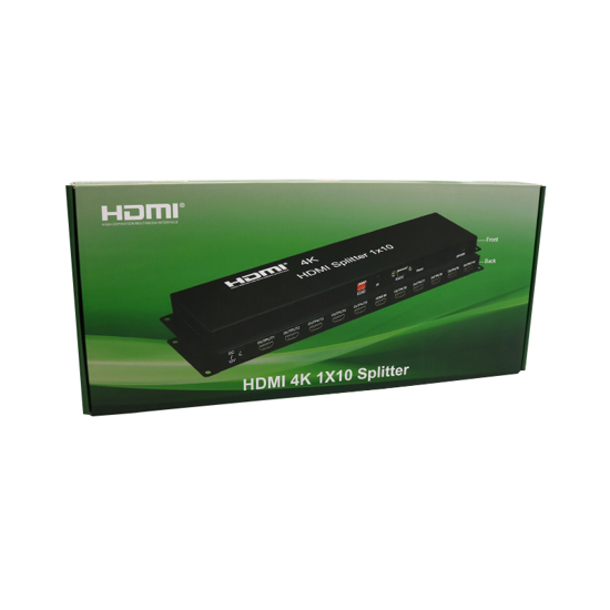 Adapter HDMI razdelnik (splitter) 1 na 10 (4Kx2K)