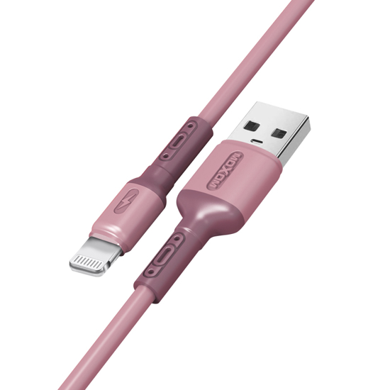USB data kabal MOXOM MX-CB53 LIGHTNING roze